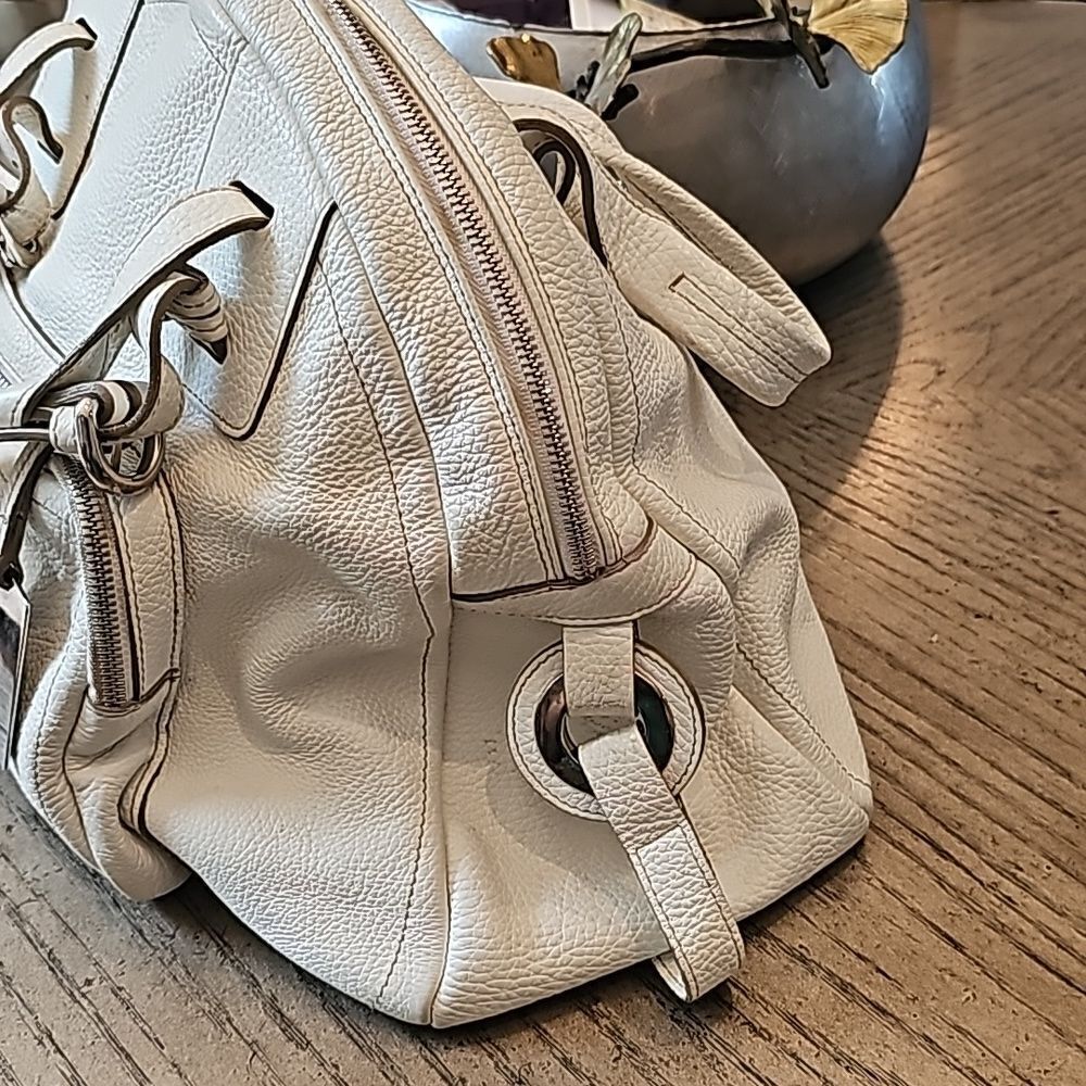Off white Furla leather purse handbag - Picture 4 of 14